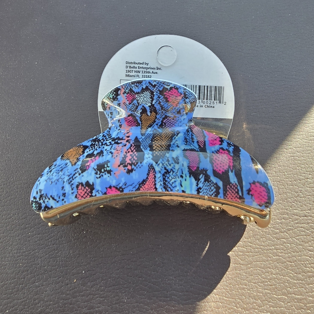 Multicolor Large Hair Clips By D'BELLO (when ordering specify the one you want)